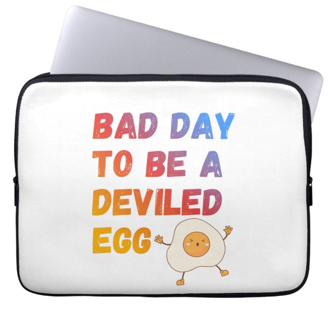 Capa Para Notebook Bad Day to Be a Deviled Egg (Frente)