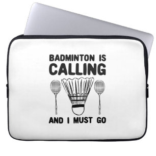 Capa Para Notebook Badminton - Badminton Está Chamando