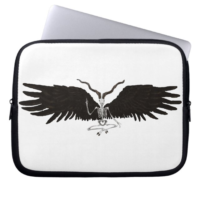 Capa Para Notebook Bafometo Esquelético (Frente)