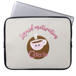 Capa Para Notebook Bag de Eletrônicos Cafecito