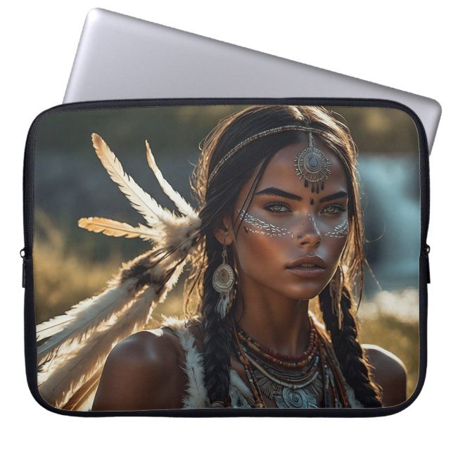 Capa Para Notebook Bag de Eletrônicos de Bebida Nativa Eetérea (Frente)