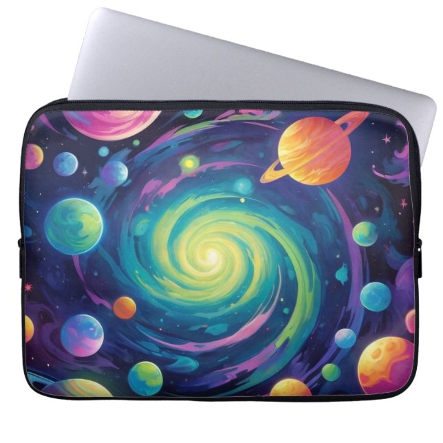 Capa Para Notebook Bag de Eletrônicos de rotação planetária (Frente)
