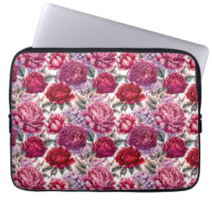 Capa Para Notebook Bag de Eletrônicos Florais Elegante