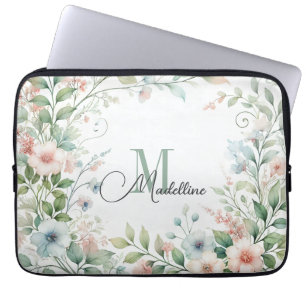 Capa Para Notebook Bag de Eletrônicos Personalizados   Flores Selvage
