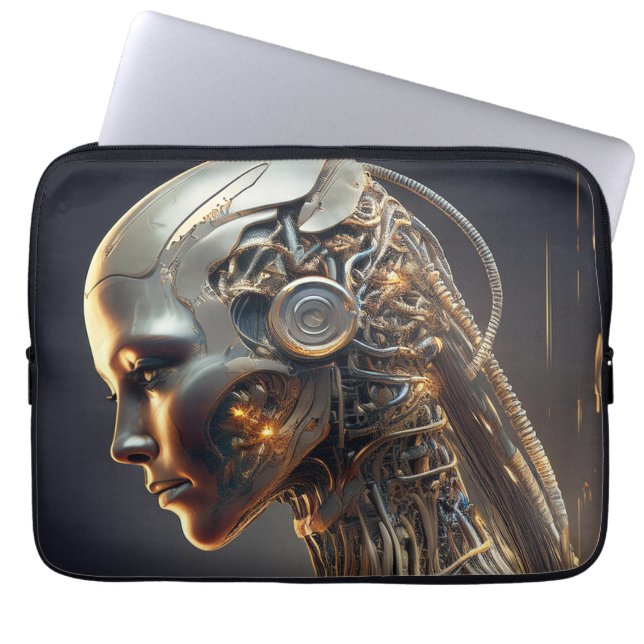 Capa Para Notebook Bag de Laptop conceituada por AI (Frente)