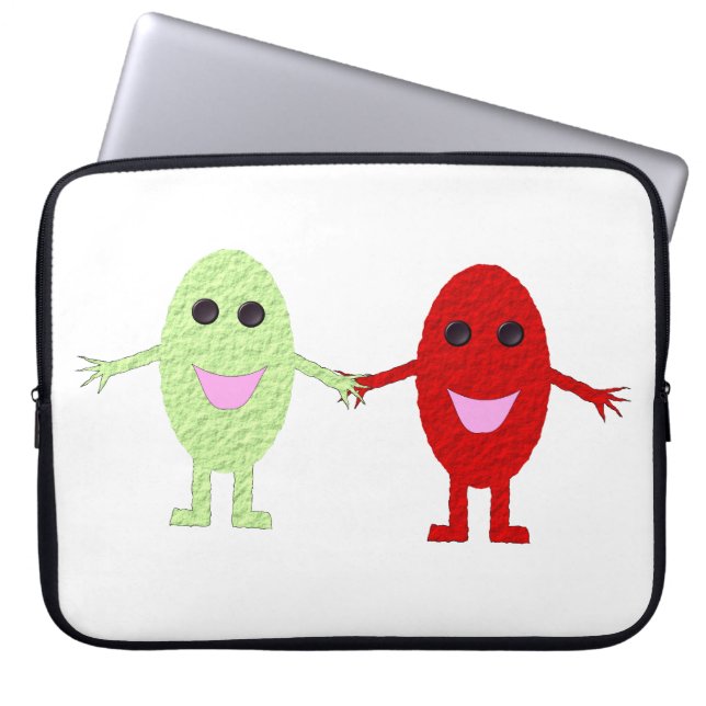 Capa Para Notebook Bag de Laptop de Uvas de Amizade (Frente)