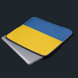 Capa Para Notebook Bag Laptop azul e amarelo<br><div class="desc">Carregar ao redor do seu laptop em estilo neste gabinete azul e amarelo.</div>