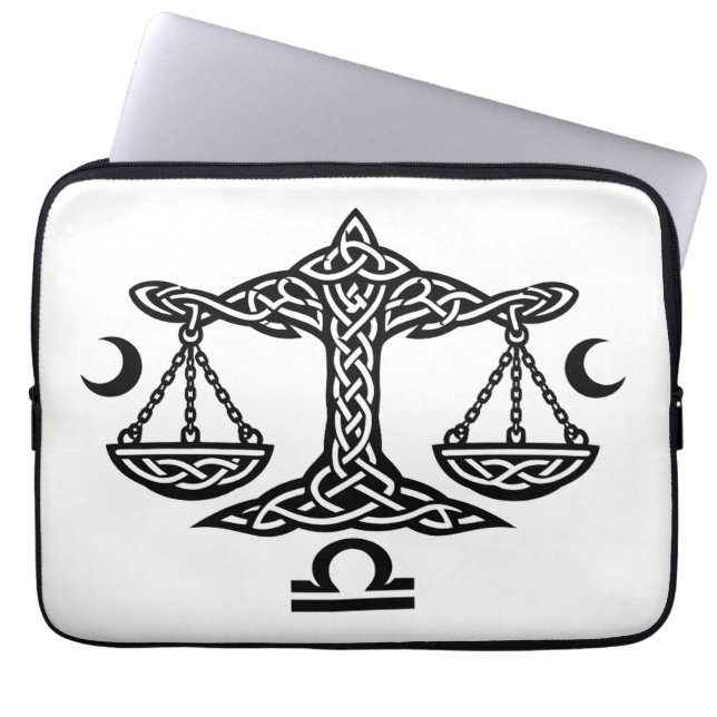 Capa Para Notebook    Balança Libra Celta por BurnsInHell (Frente)