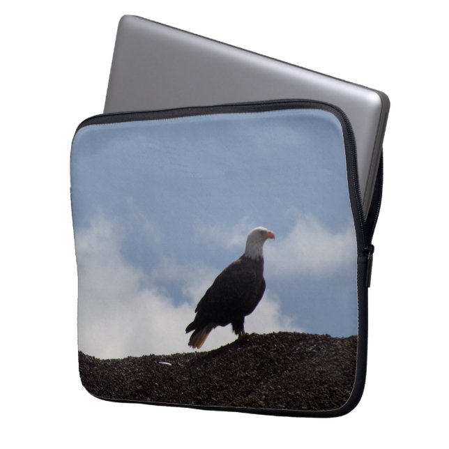 Capa Para Notebook Bald Eagle on High Ground Laptop Sleeve (Frente Esquerda)