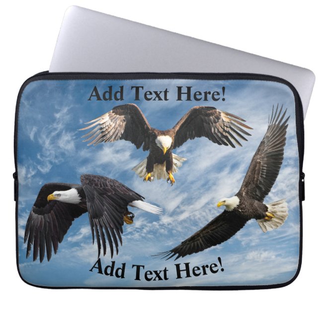 Capa Para Notebook Bald Eagle Soaring (Frente)