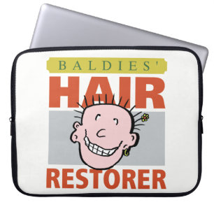 Capa Para Notebook Baldies Hair Restorer. Presente do homem careca