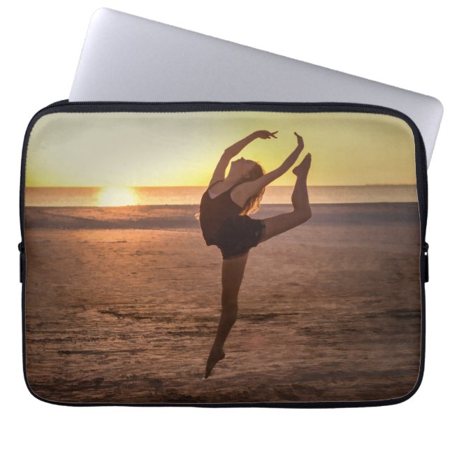 Capa Para Notebook Balé na praia (Frente)