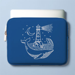 Capa Para Notebook Baleia-Farol