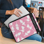 Capa Para Notebook Ballerina, Balés, Dança, Seu Nome<br><div class="desc">Um padrão bonito,  divertido e adorável com bailarinas. Presente moderno e moderno,  perfeito para o amante do balé em sua vida. Personalize adicionando o seu nome,  apelido,  monograma ou iniciais.</div>