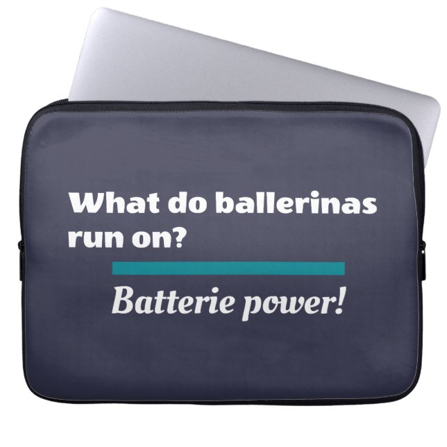 Capa Para Notebook Ballerinas Balé Dance Piada Batterie (Frente)