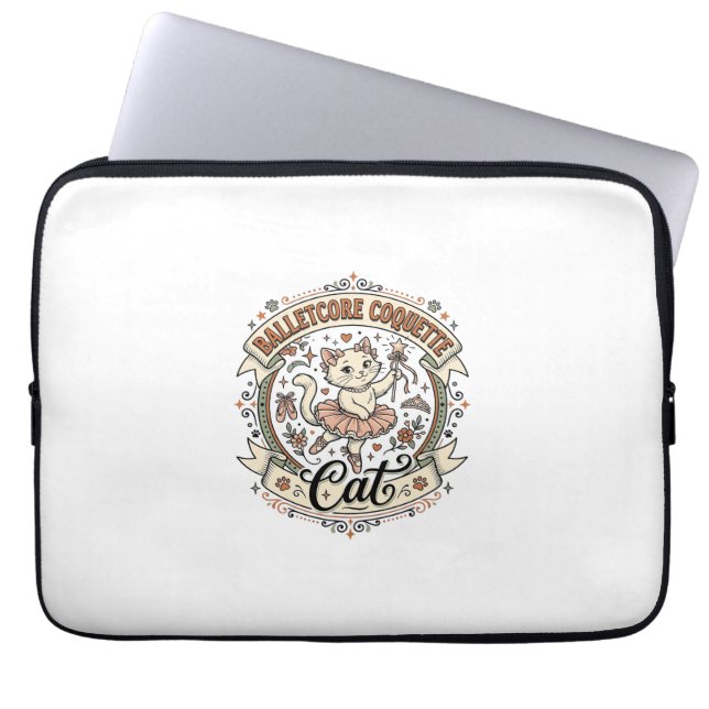 Capa Para Notebook Balletcore Coquette Gata Balletcore Coquette Gata  (Frente)