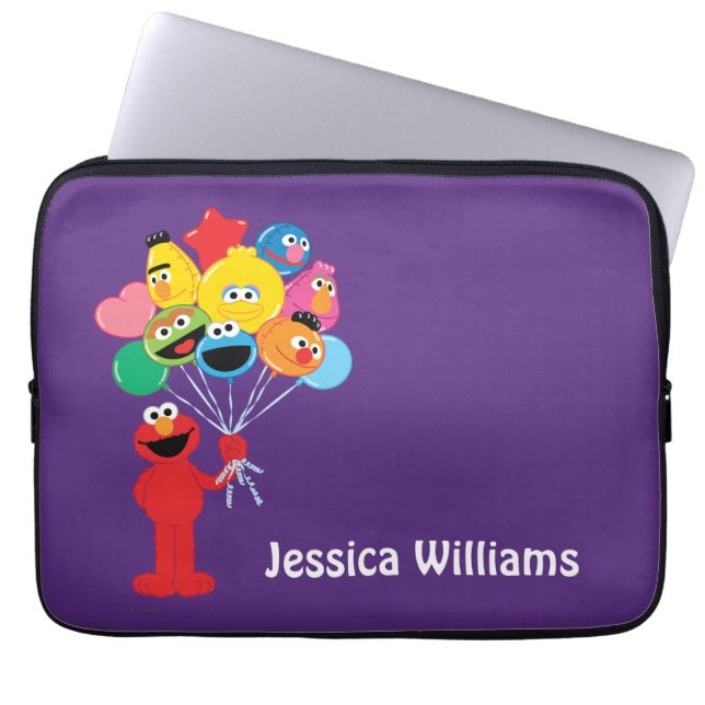 Capa Para Notebook Balões do Elmo | Adicione seu Nome (Frente)