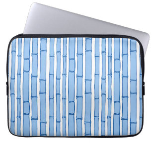 Capa Para Notebook Bambooey Faixa de Bambu em Porcelana Azul