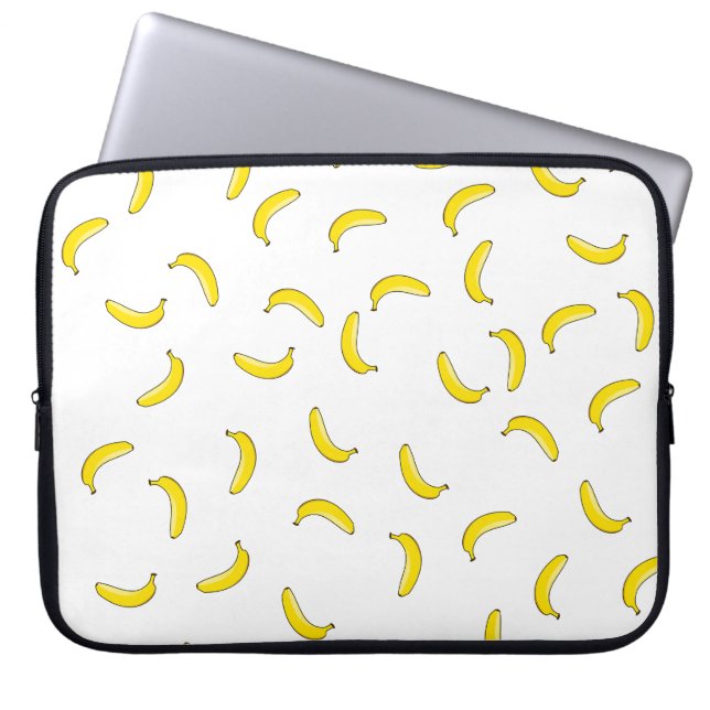 Capa Para Notebook Banana branca (Frente)