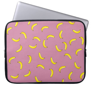Capa Para Notebook Bananas rosa