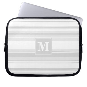 Capa Para Notebook Banda de cinza leve monograma