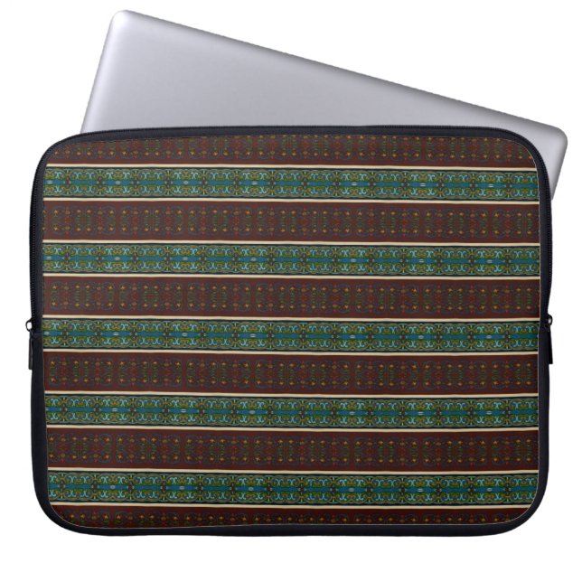 Capa Para Notebook Bandas de Filigres Elegantes (Frente)