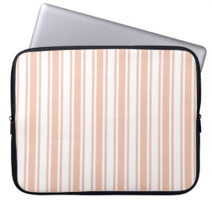 Capa Para Notebook Bandas de pêssego e doces brancos