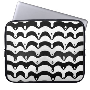 Capa Para Notebook Bandas de Zebra Pretas e Brancas Melantes