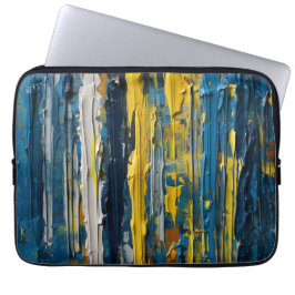 Capa Para Notebook Bandas Verticais De Abstrato Pintadas Com Óleo