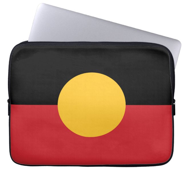 Capa Para Notebook bandeira aborígine australiana (Frente)
