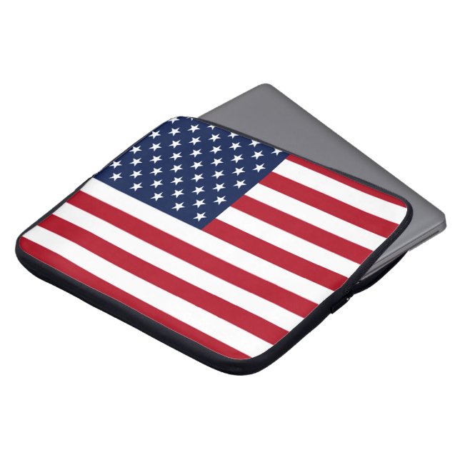 Capa Para Notebook Bandeira Americana (Frente Topo)