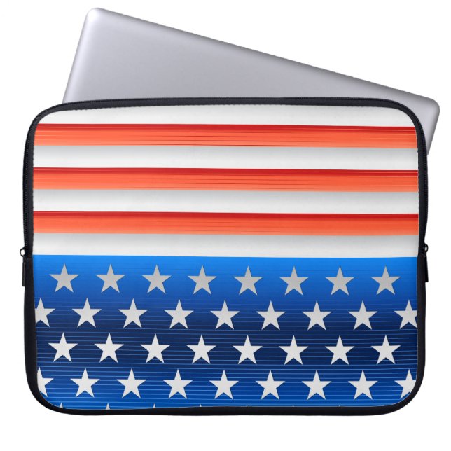 Capa Para Notebook Bandeira Americana (Frente)