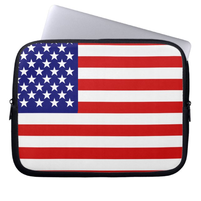 Capa Para Notebook Bandeira americana (Frente)