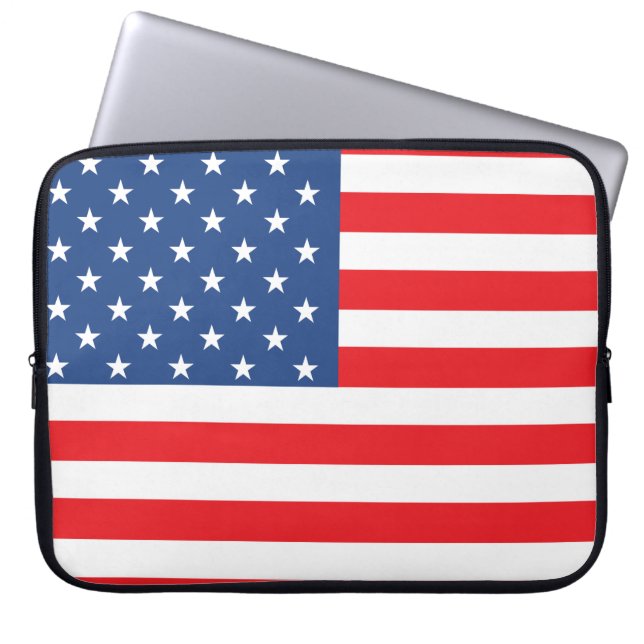 Capa Para Notebook Bandeira Americana (Frente)