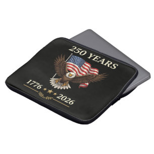 Capa Para Notebook Bandeira Americana Águia 250 Anos 1776 2026