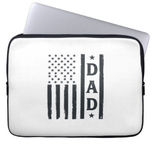 Capa Para Notebook Bandeira Americana do Papai Vintage Design Vetoria