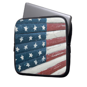 Capa Para Notebook Bandeira Americana Pintada