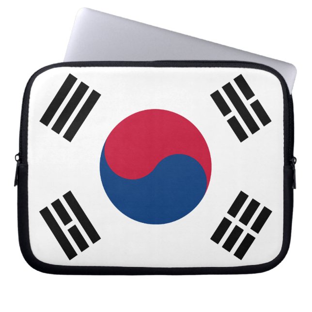 Capa Para Notebook Bandeira coreana sul (Frente)