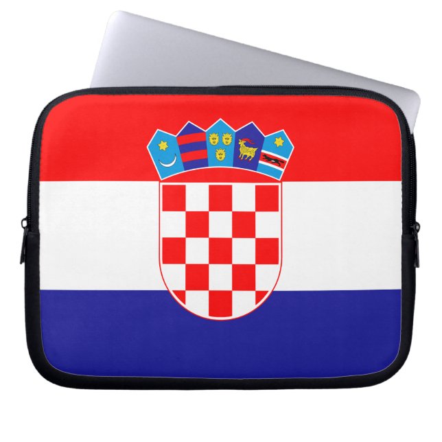 Capa Para Notebook Bandeira Croata Patriótica (Frente)