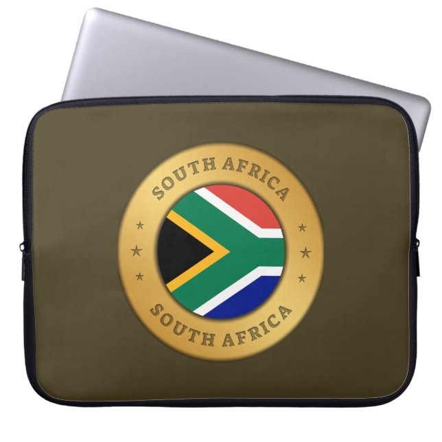 Capa Para Notebook Bandeira da África do Sul (Frente)