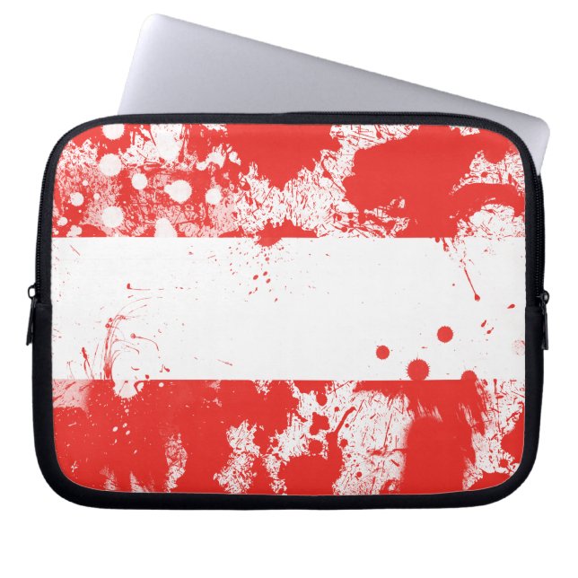 Capa Para Notebook Bandeira da Áustria (Frente)