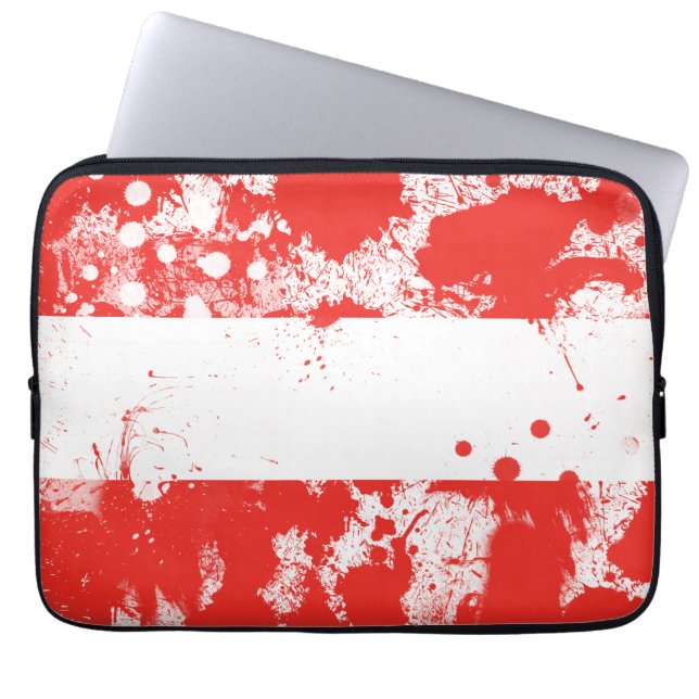 Capa Para Notebook Bandeira da Áustria (Frente)