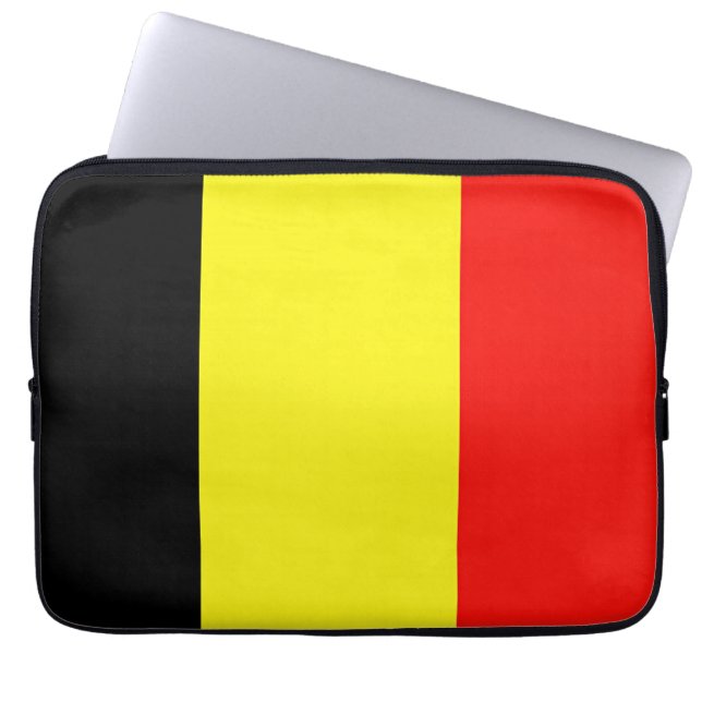 Capa Para Notebook Bandeira da Bélgica (Frente)