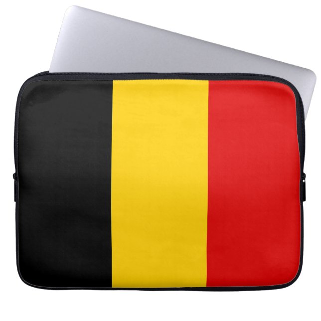 Capa Para Notebook Bandeira da Bélgica (Frente)