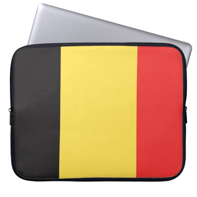 Capa Para Notebook Bandeira da Bélgica (Frente)