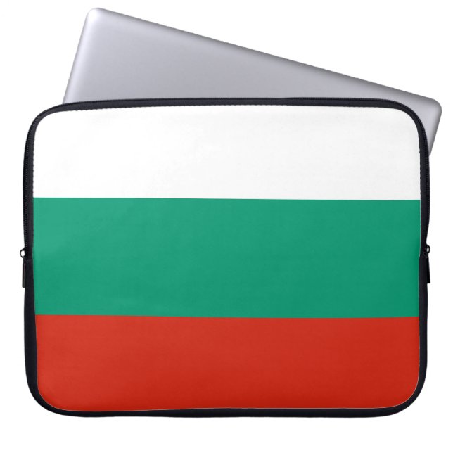 Capa Para Notebook Bandeira da Bulgária (Frente)