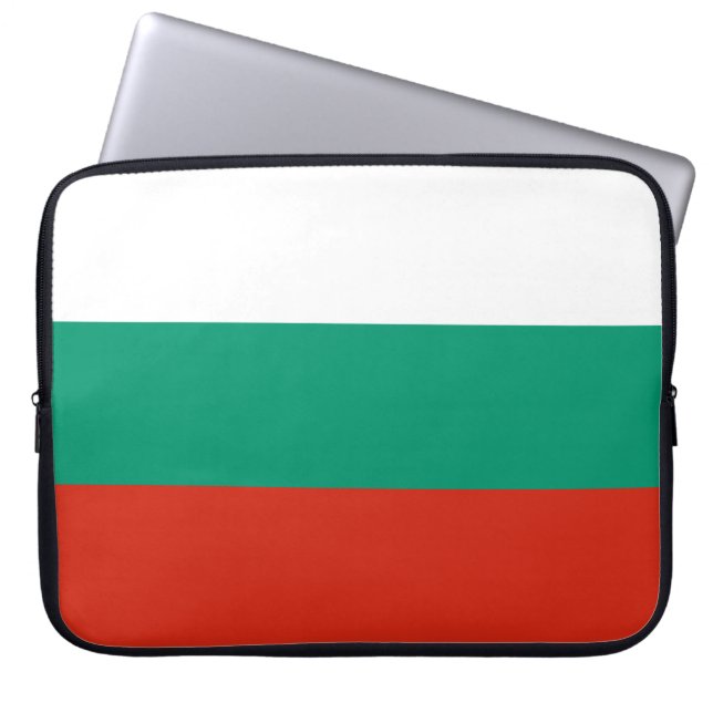 Capa Para Notebook Bandeira da Bulgária (Frente)