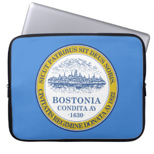 Capa Para Notebook Bandeira da Cidade de Boston (Massachusetts)