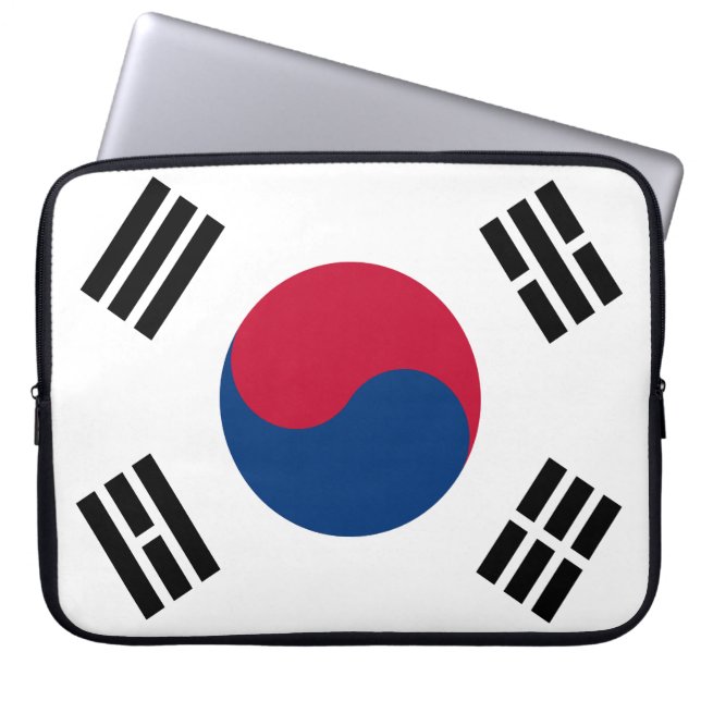Capa Para Notebook Bandeira da Coreia do Sul (Frente)