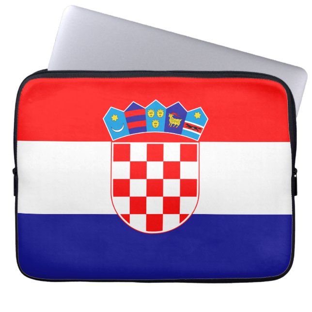 Capa Para Notebook Bandeira da Croácia (Frente)